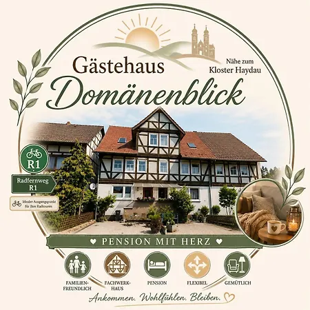 아파트 Gaestehaus Domaenenblick