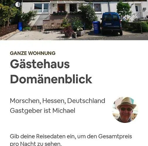 公寓 Gaestehaus Domaenenblick Morschen